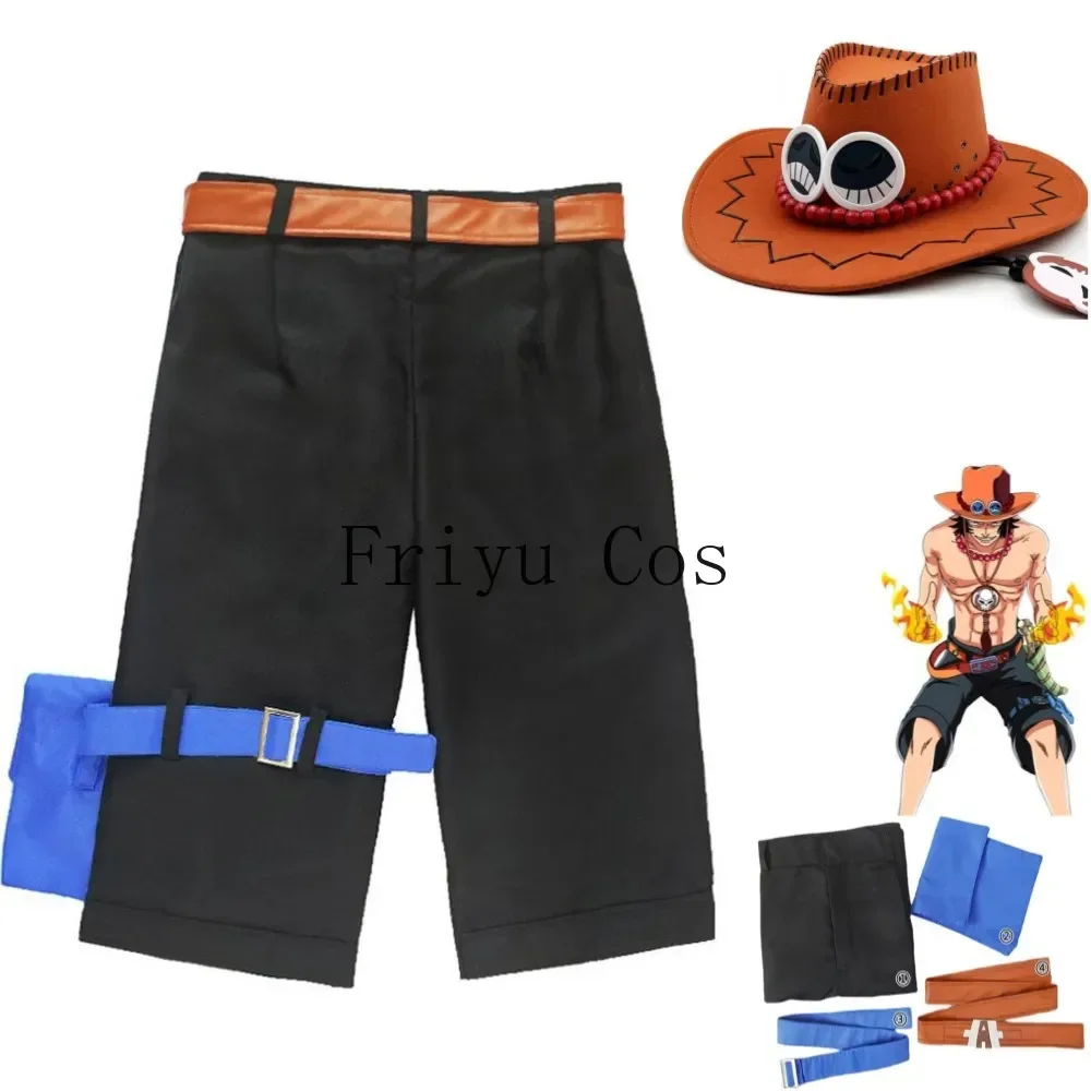 Men Accessories Hat - Anime Portgas·D· Ace Cosplay Costume Whitebeard