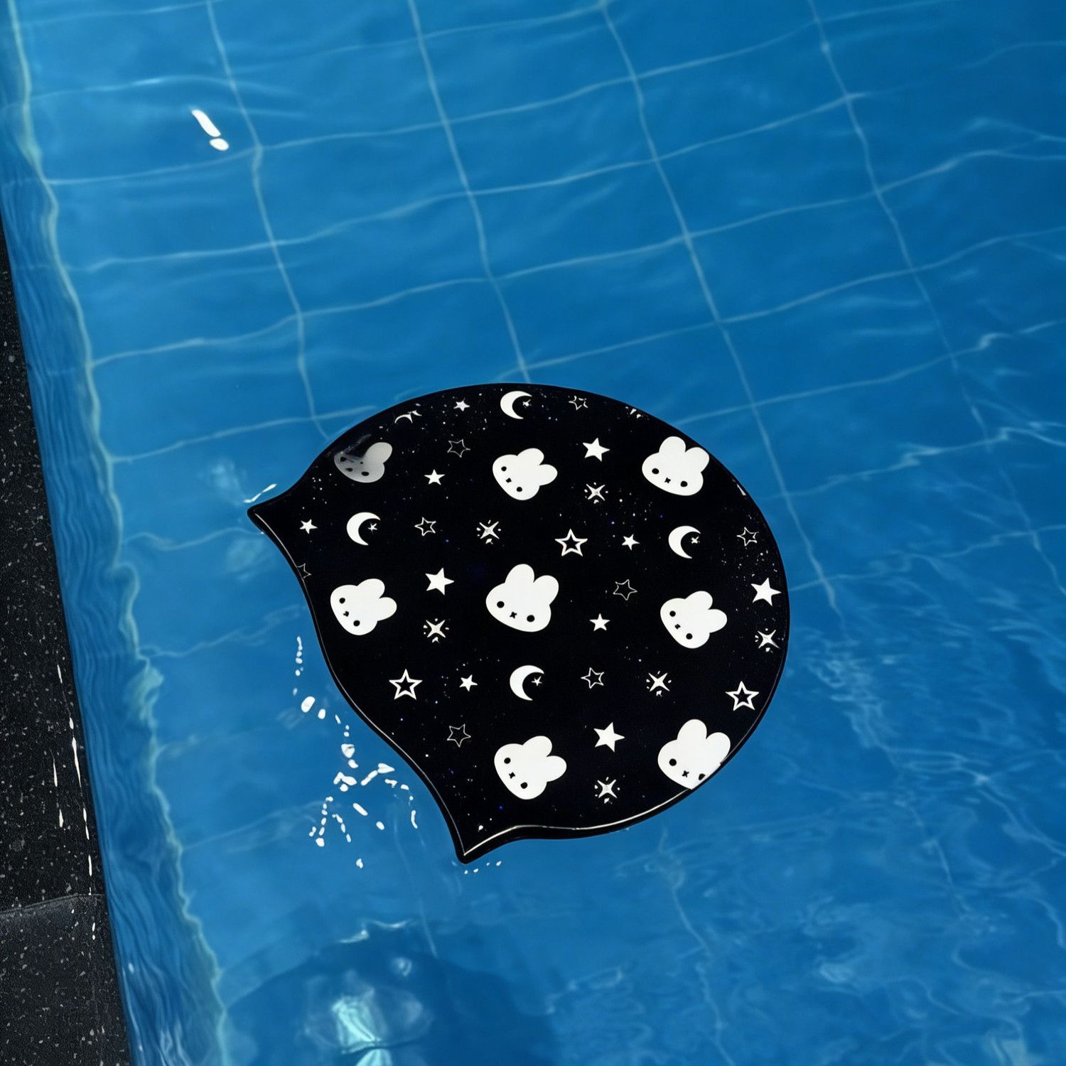 Men Accessories To Look Good - Waterproof Silicone Swimming Cap Starry Night