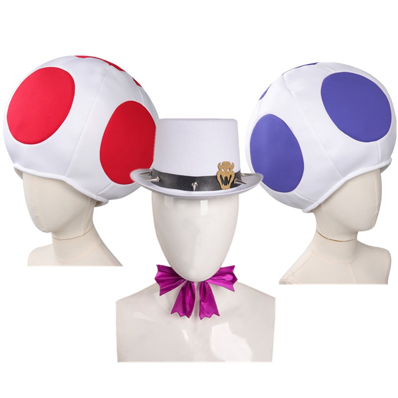 Men Accessories Hat - Roleplay Men Boys Toad Cosplay Kinopio