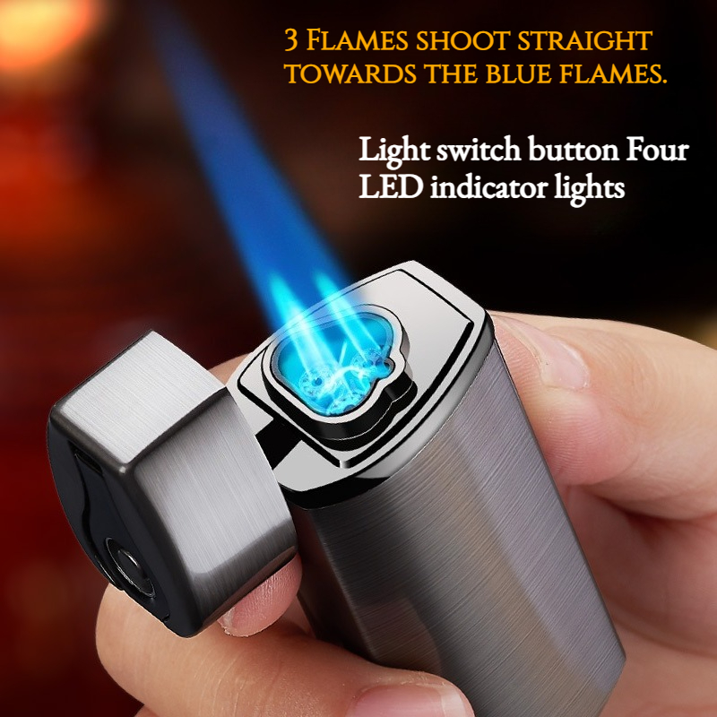 Windproof Power Display Gas El - Lighter Windproof 评论和价格