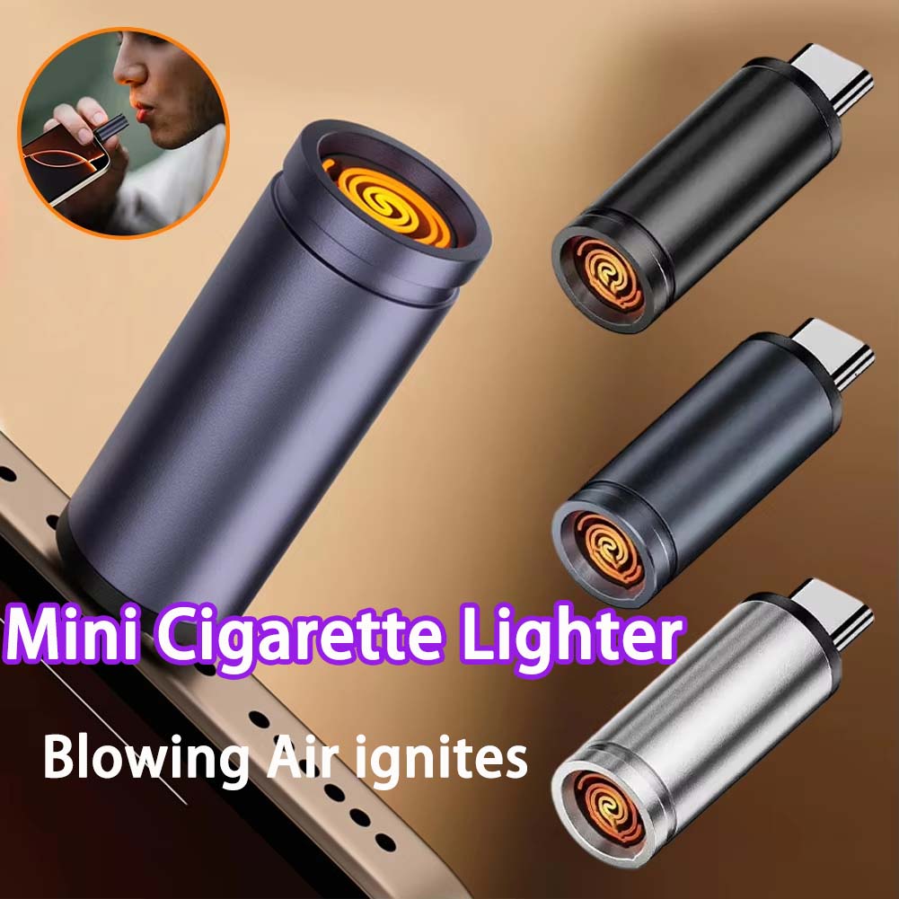 Mini Type-C Mobile Phone Cigar - Lighter Windproof 评论和价格