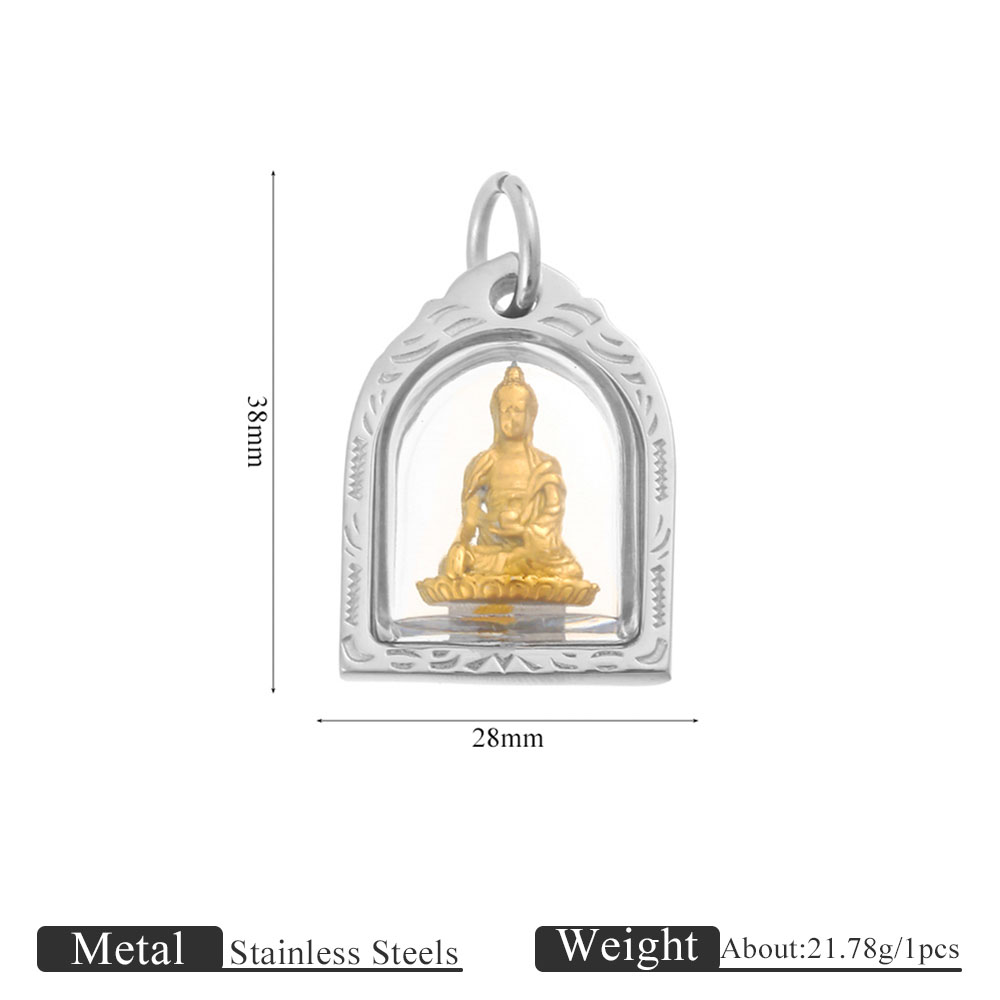 1/2pcs Photo Frame Charms 18K  - Men Accessories Photos 评论和价格