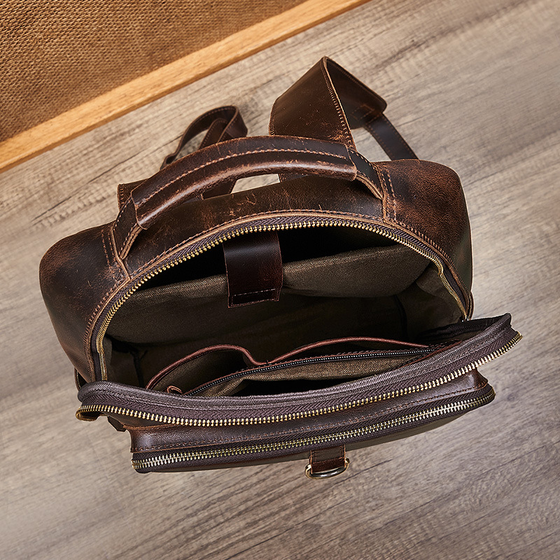 Men's Top Grain Waxed Leather  - Men'S Accessories Backpack 评论和价格