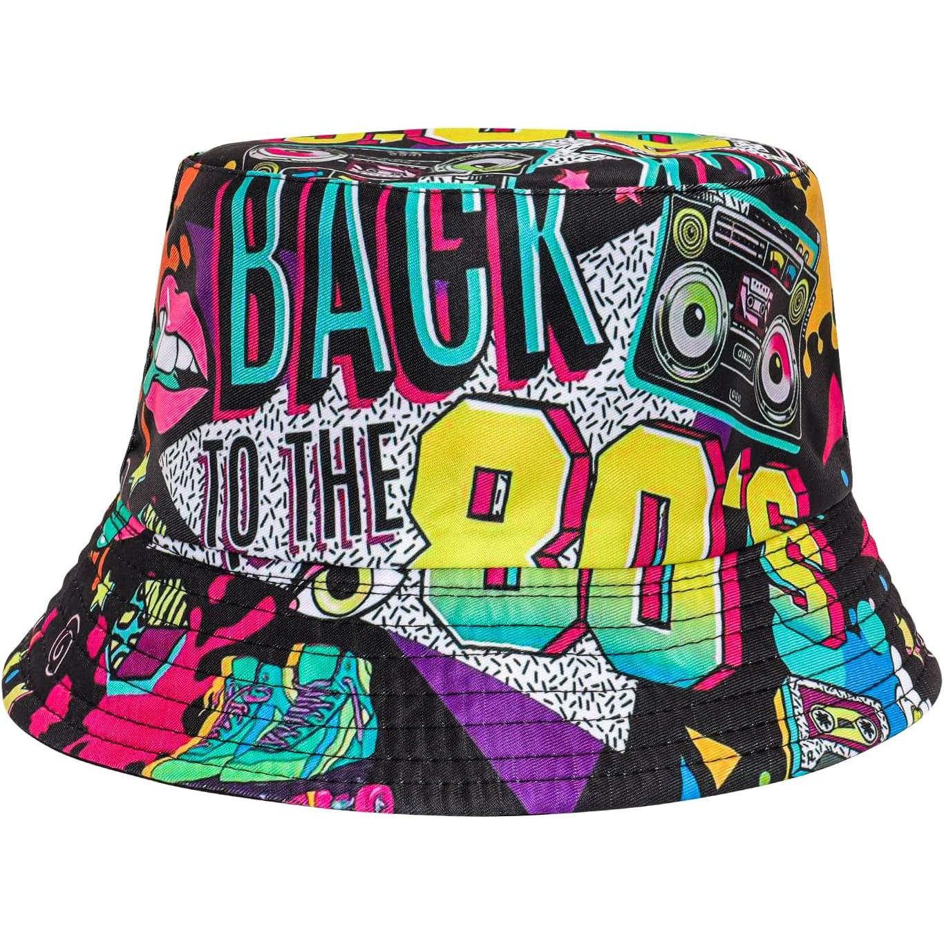Fashion 80s 90s Bucket-Hat Fis - Men'S Accessories In The 80S 评论和价格