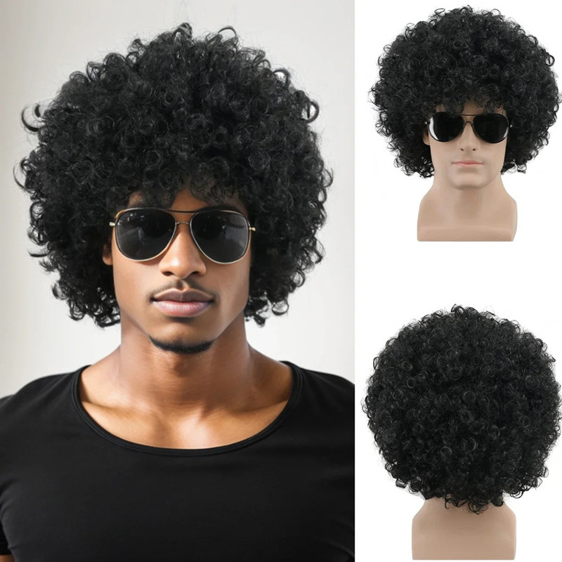 Unisex Big Curly Afro Wig - 3  - Men'S Accessories In The 80S 评论和价格