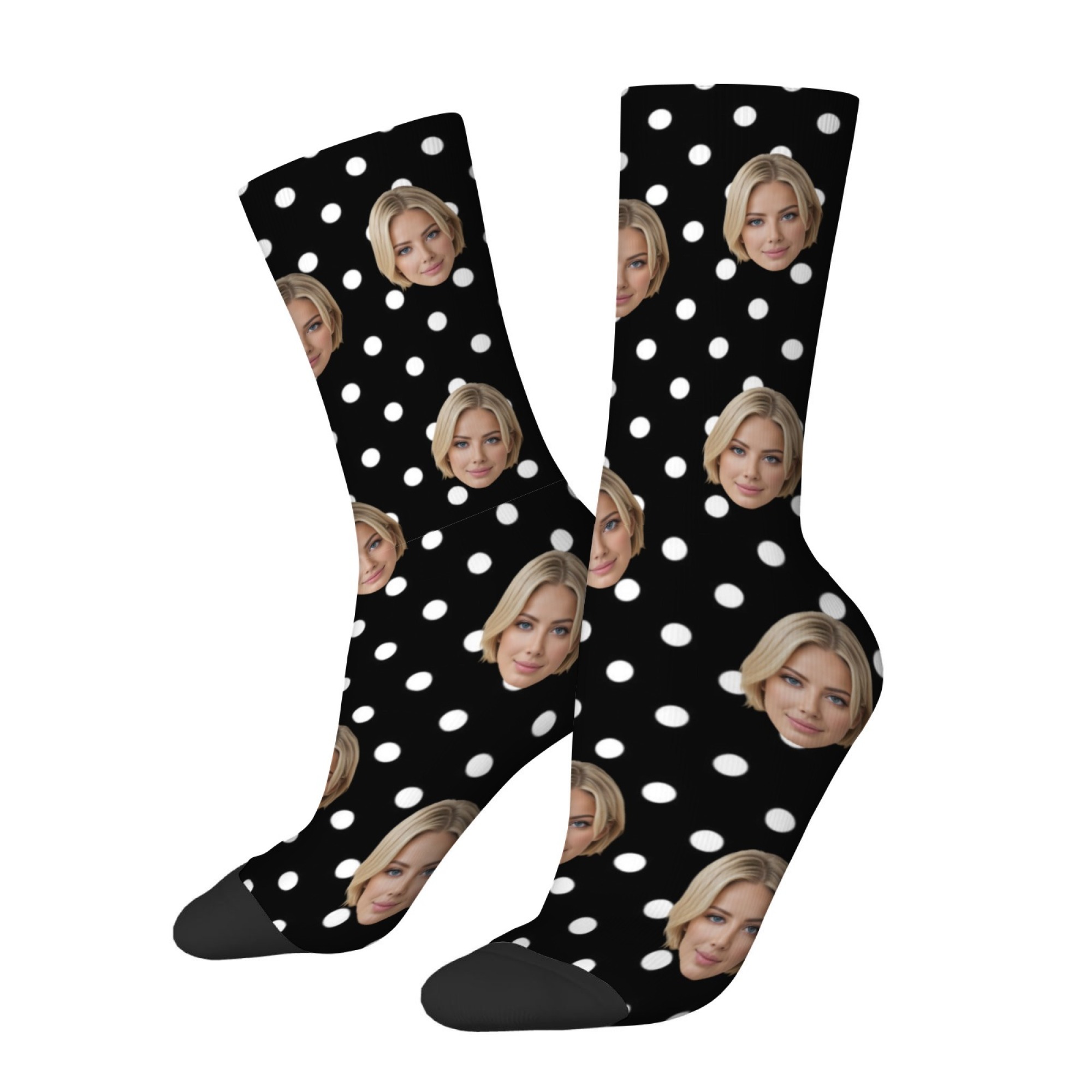 Custom Face Socks with Retro p - Men Accessories Photos 评论和价格