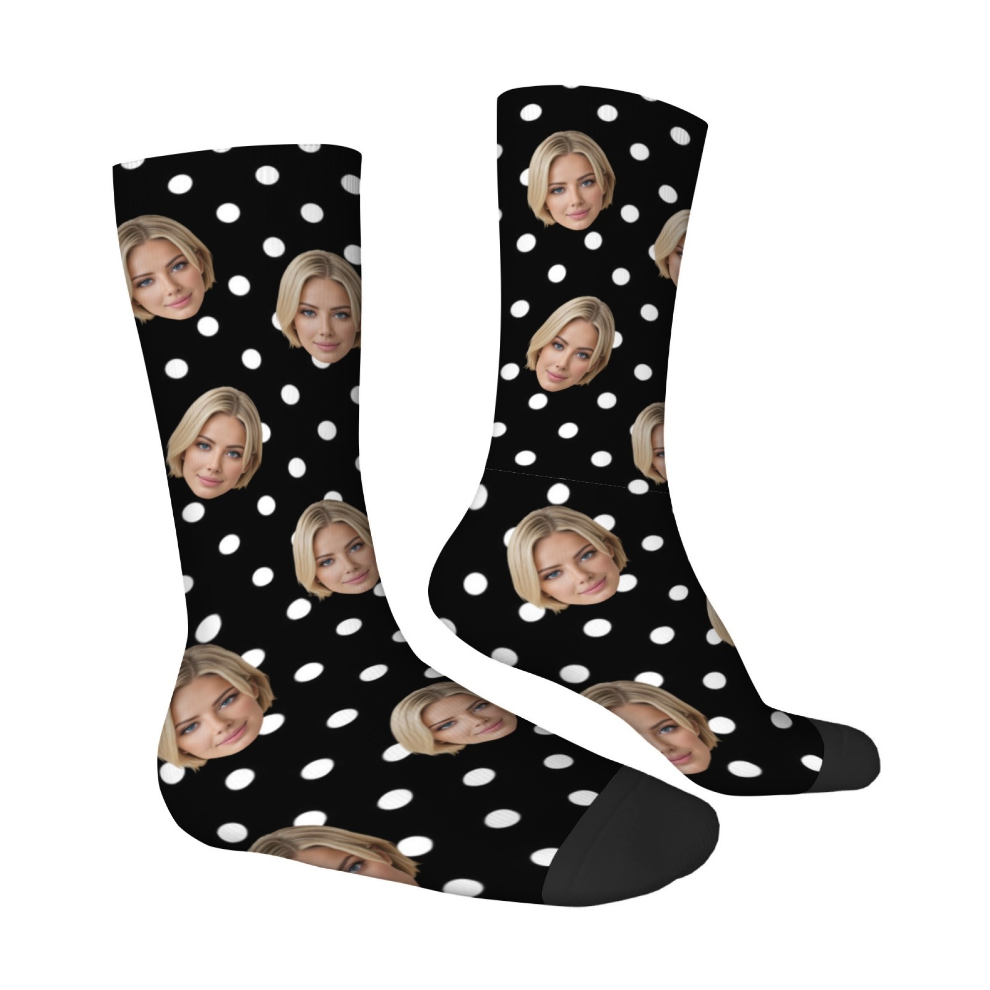 Custom Face Socks with Retro p - Men Accessories Photos 评论和价格