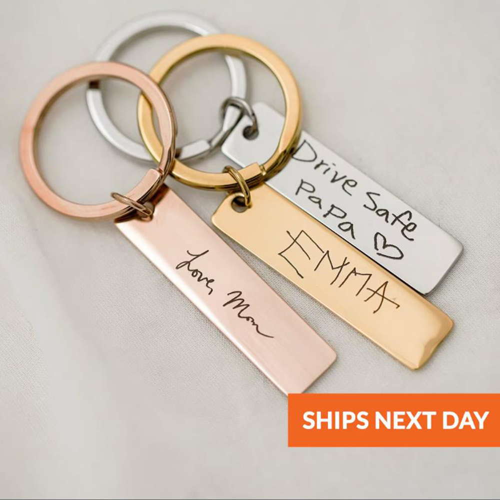 Actual handwritten key chain,  - Men'S Accessories Gift Ideas 评论和价格