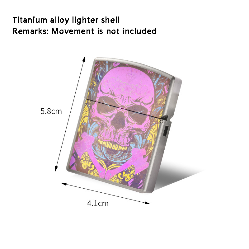 Pink Skull Titanium Alloy Ligh - Lighter Windproof 评论和价格