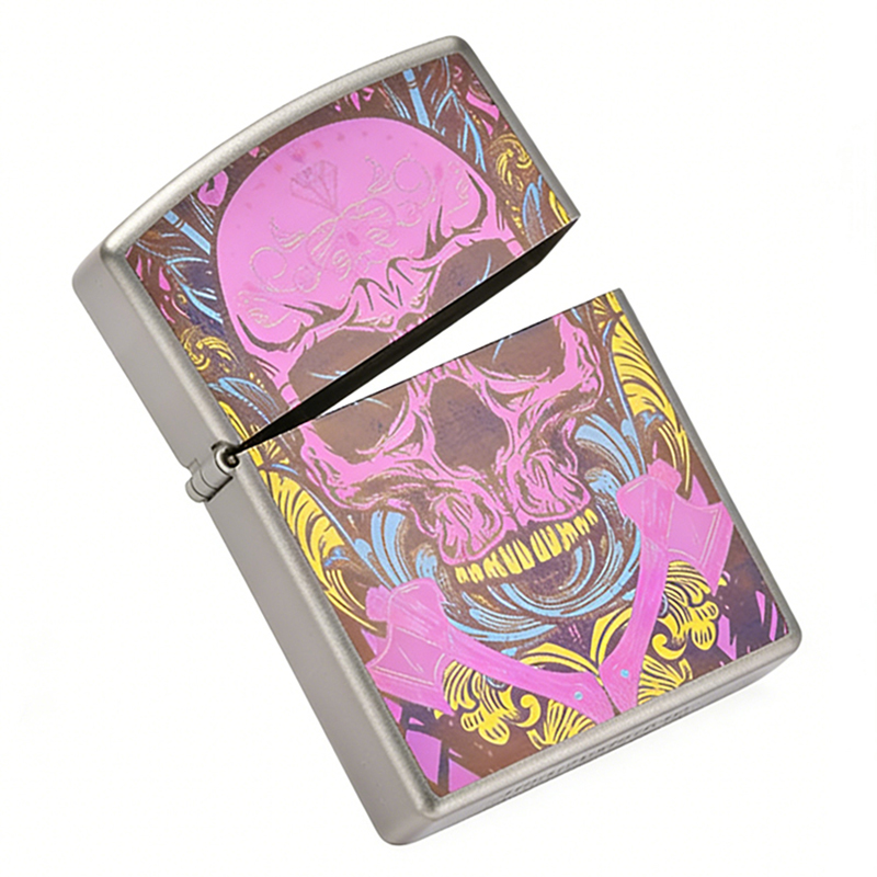 Pink Skull Titanium Alloy Ligh - Lighter Windproof 评论和价格