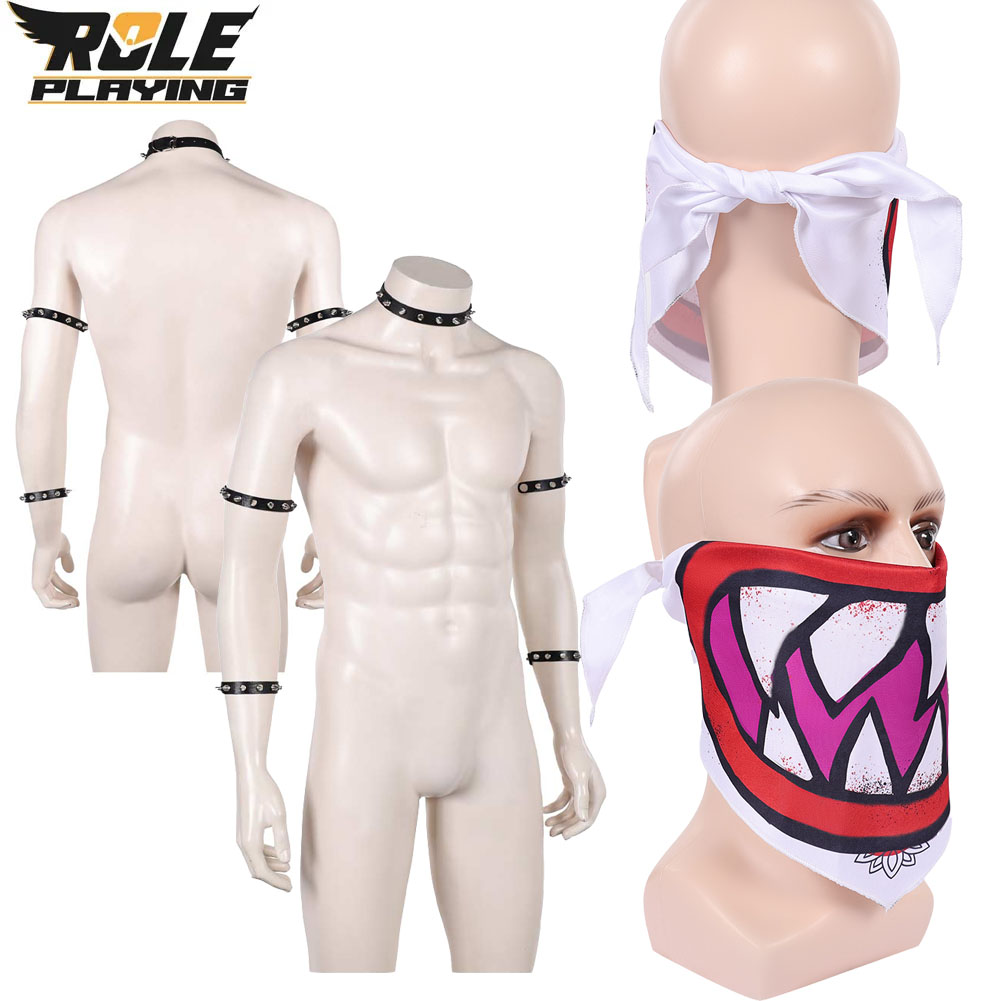Bowser Jr Cosplay Scarf Mask B - Men Accessories Bracelet 评论和价格