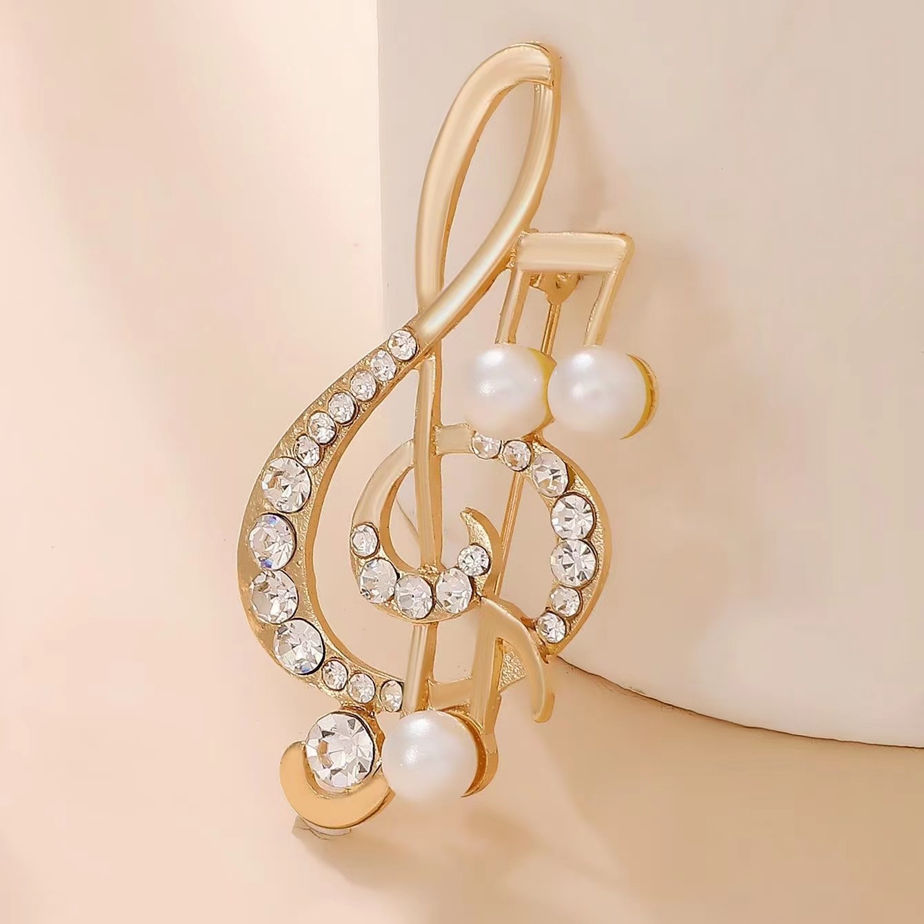 1Pc Elegant Musical Note Brooc - Men'S Accessories Gift Ideas 评论和价格