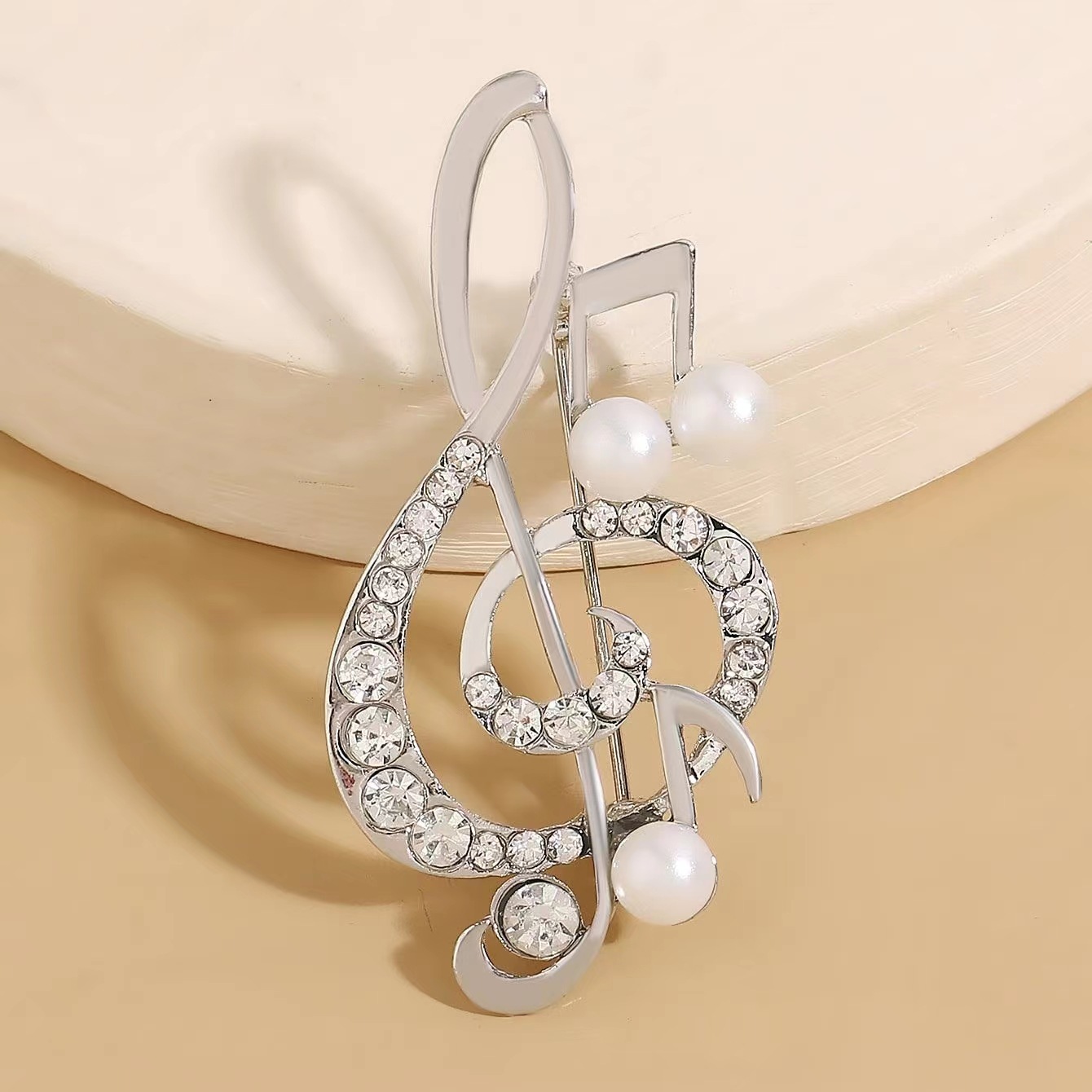 1Pc Elegant Musical Note Brooc - Men'S Accessories Gift Ideas 评论和价格