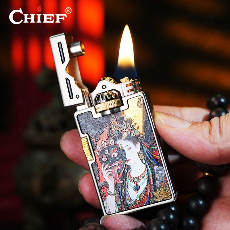 CHIEF Retro Oil Lighter Windpr - Lighter Windproof 评论和价格