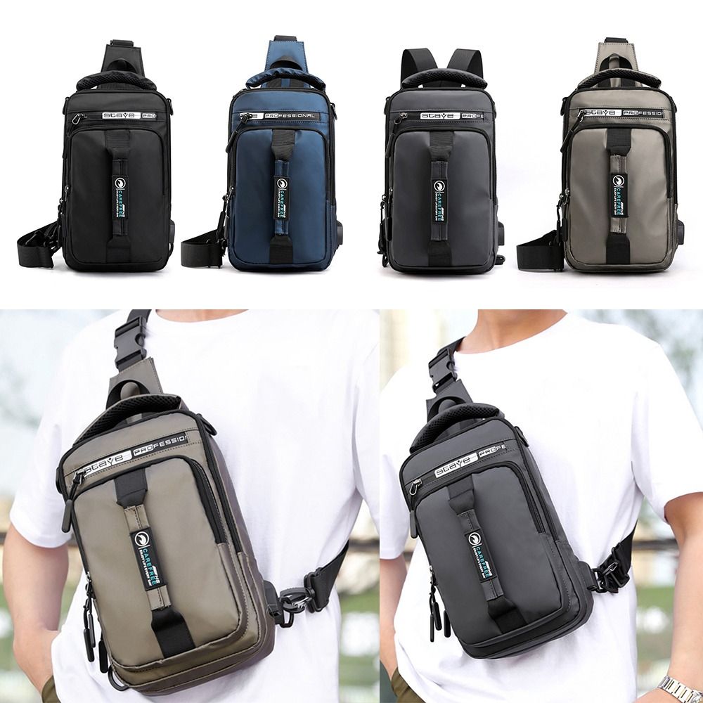 Men USB Charging Shoulder Mess - Men'S Accessories Backpack 评论和价格