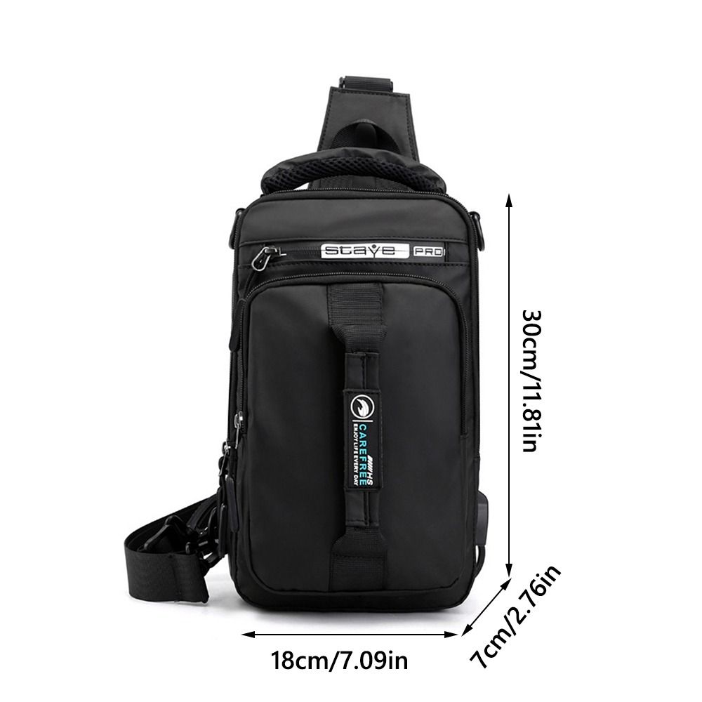 Men USB Charging Shoulder Mess - Men'S Accessories Backpack 评论和价格