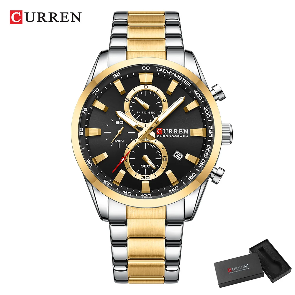 CURREN Casual Quartz Chrono Sp - Men Accessories Bracelet 评论和价格