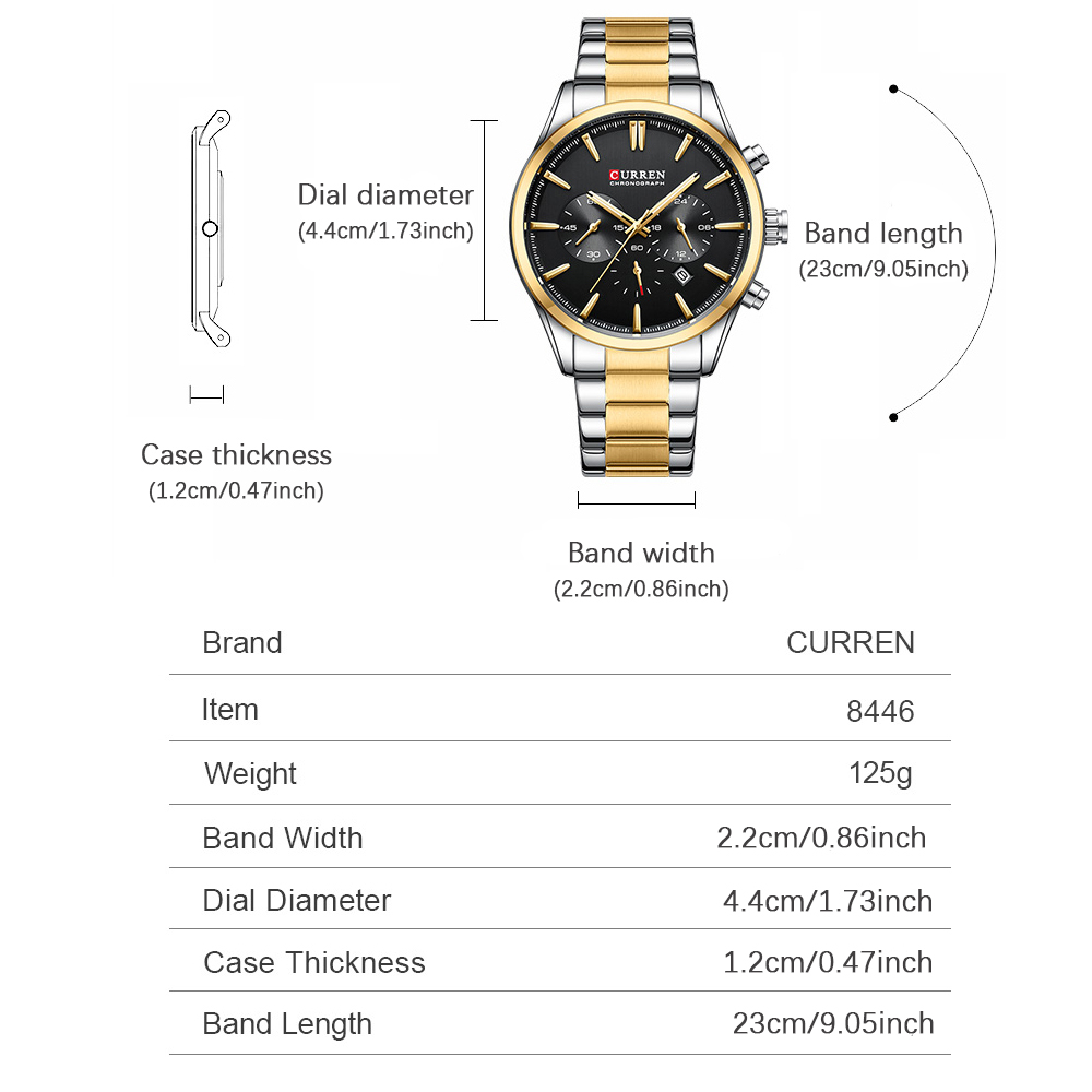 CURREN Casual Quartz Chrono Sp - Men Accessories Bracelet 评论和价格