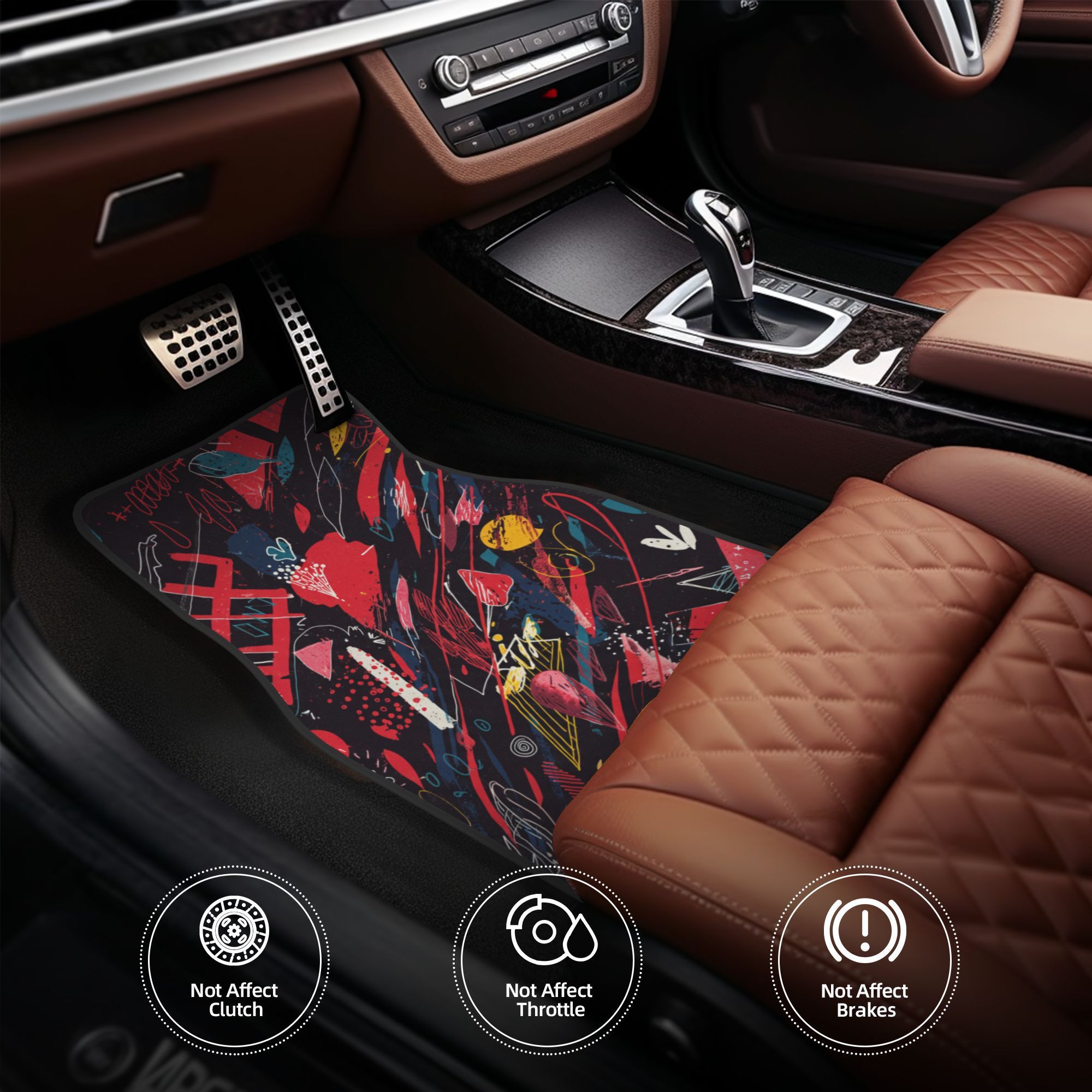 4pcs Car Floor Mats, Stylish D - Men'S Accessories Gift Ideas 评论和价格