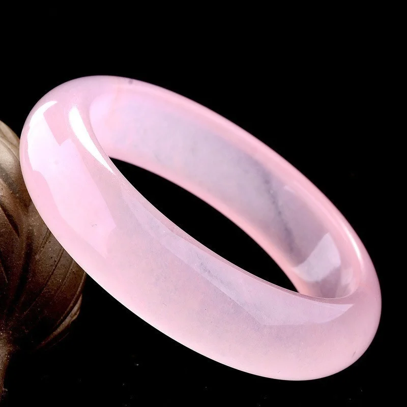 Genuine Natural Pink Jade Bang - Men Accessories Bracelet 评论和价格