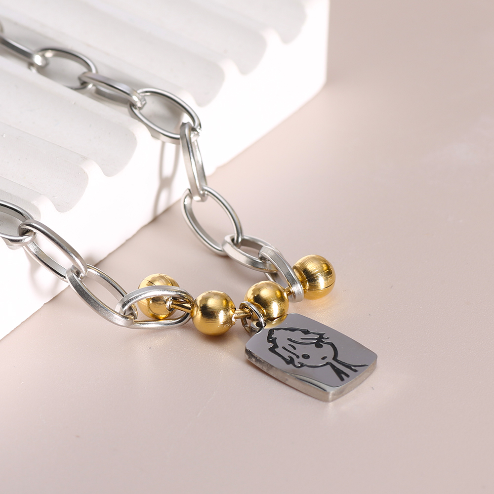 Boys Square Pendant Necklace S - Men'S Accessories High End 评论和价格