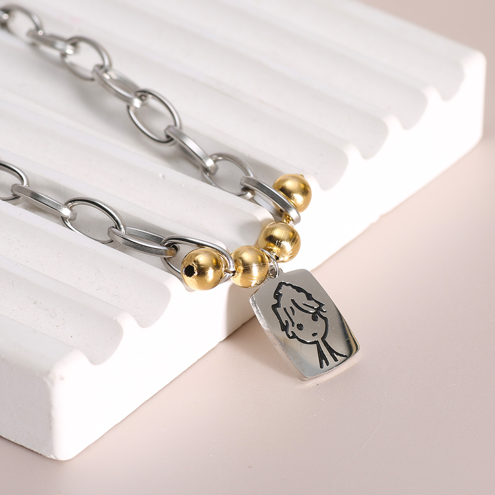 Boys Square Pendant Necklace S - Men'S Accessories High End 评论和价格