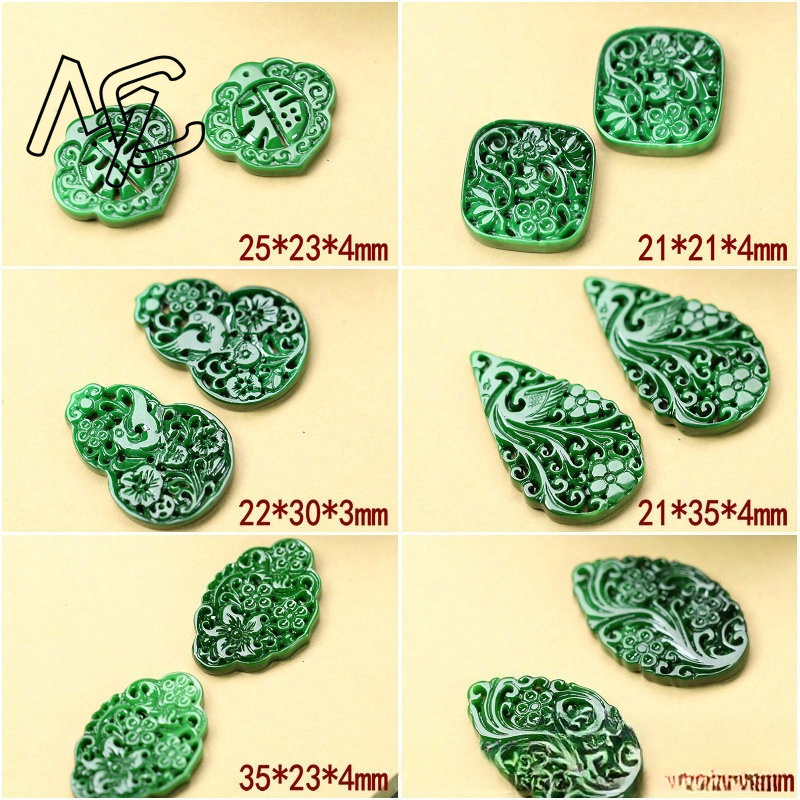 2pcs DIY Natural Dry Green Eme - Men Accessories Gift 评论和价格