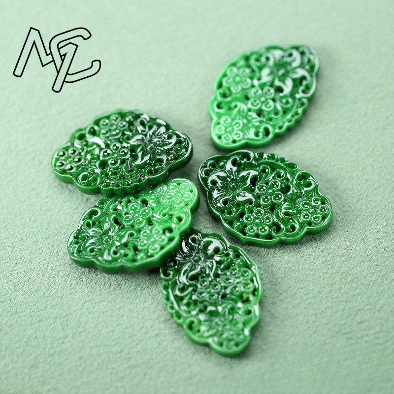 2pcs DIY Natural Dry Green Eme - Men Accessories Gift 评论和价格