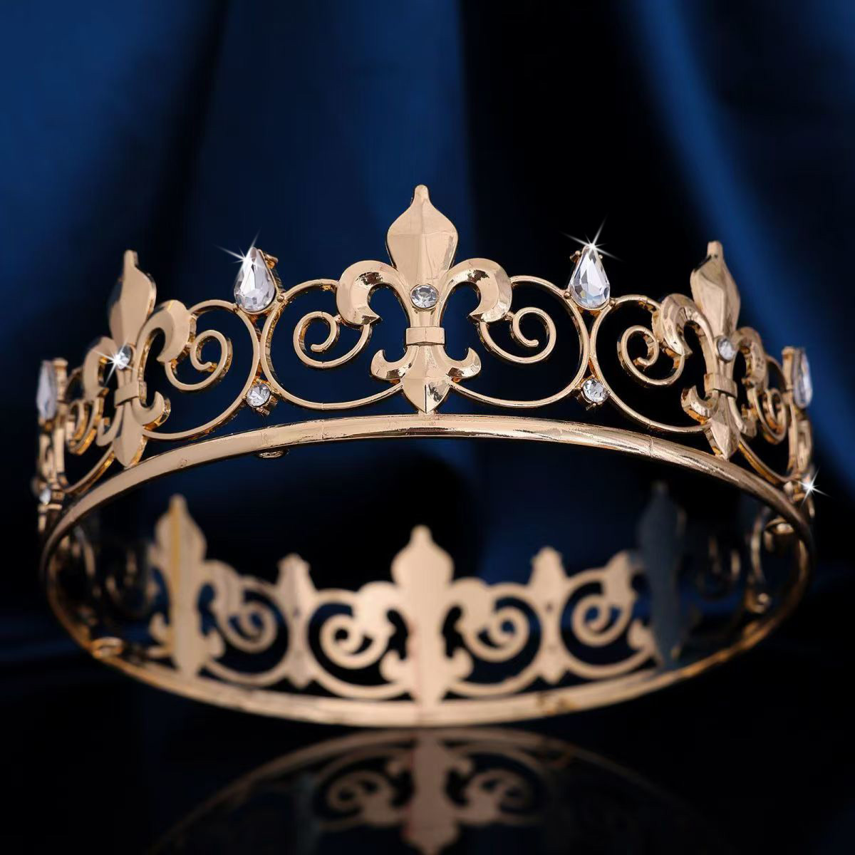 Royal King Queen Crown for Men - Men Accessories Hat 评论和价格