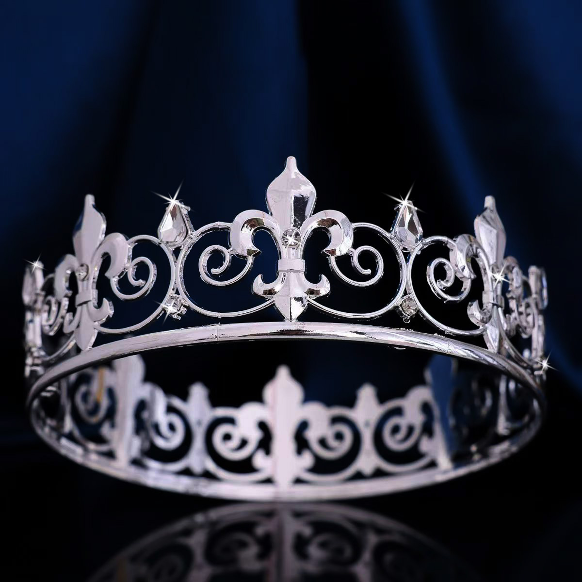 Royal King Queen Crown for Men - Men Accessories Hat 评论和价格