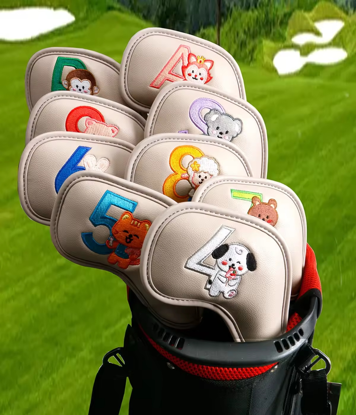 9Pcs Cute Cartoon Animal Golf  - Men Accessories Gift 评论和价格