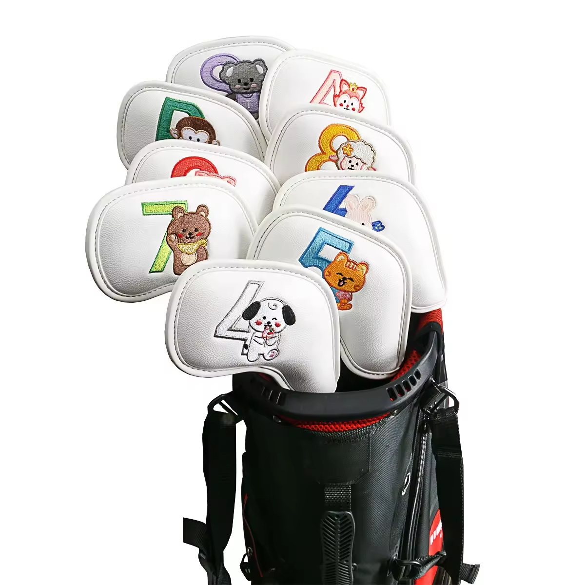9Pcs Cute Cartoon Animal Golf  - Men Accessories Gift 评论和价格