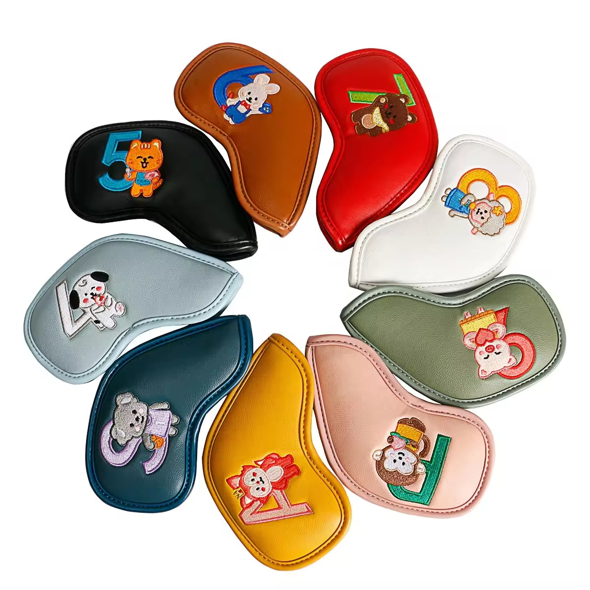 9Pcs Cute Cartoon Animal Golf  - Men Accessories Gift 评论和价格