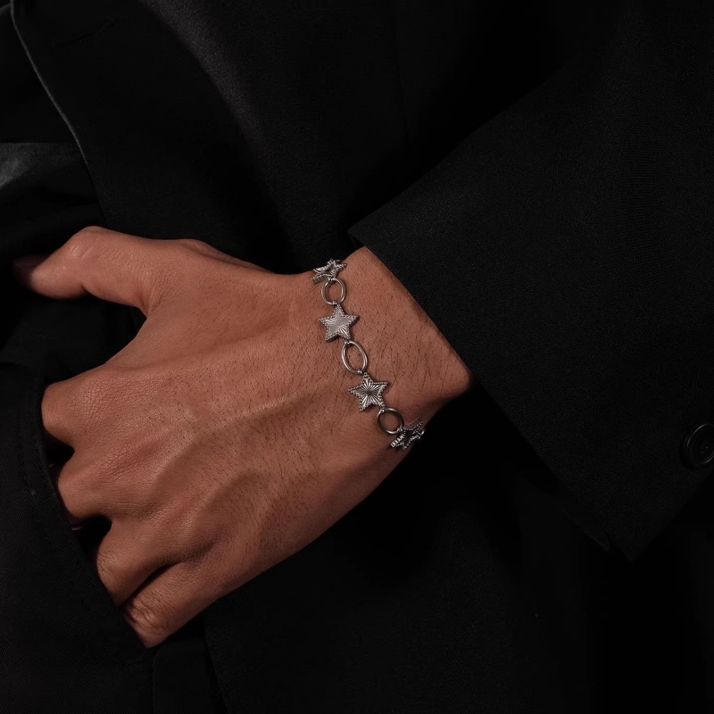 Y2K Sweet Cool Style Metal Tex - Men'S Accessories High End 评论和价格