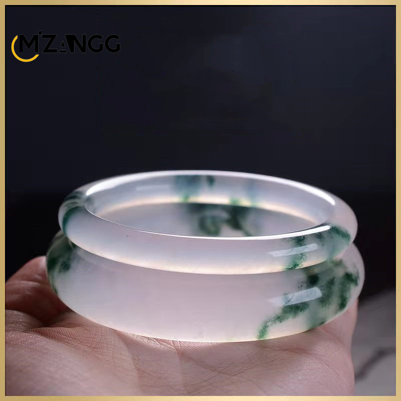 Natural Green Jadeite Bangle J - Men Accessories Bracelet 评论和价格