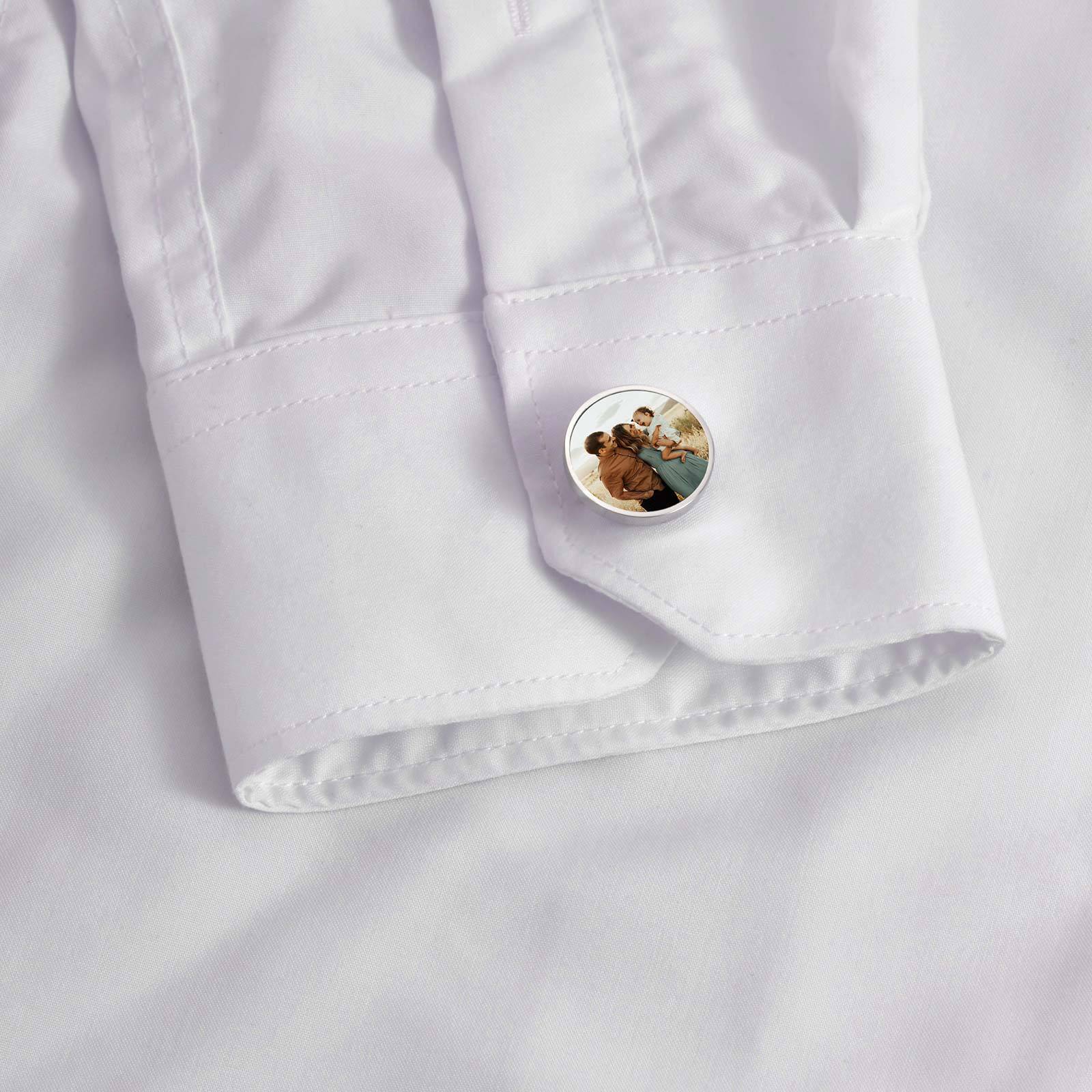 Custom Photo Cufflinks Stainle - Men Accessories Photos 评论和价格