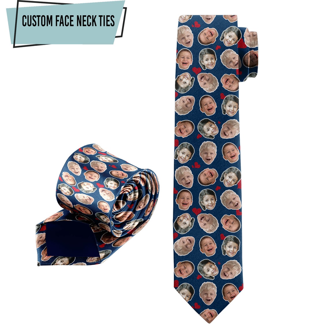 Personalize Your Photo Tie Fac - Men Accessories Photos 评论和价格